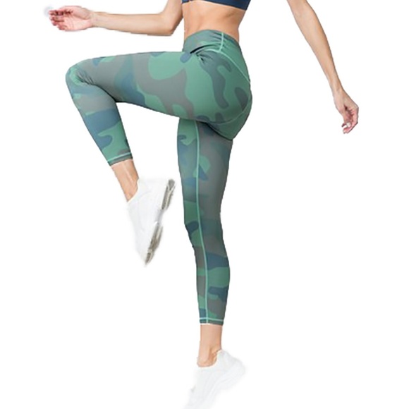 Yelete Pants - Yoga workout camouflage leggings